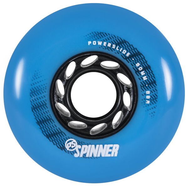 Колеса Powerslide Spinner 80 мм (88A) голубые