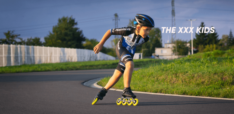 Обзор: новая детская модель роликов для скоростного катания Powerslide XXX kids