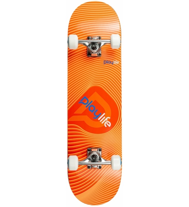 Скейтборд Playlife illusion оранжевый