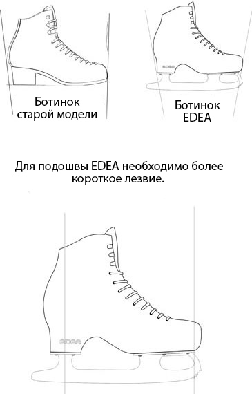 Лезвия для фигурных коньков EDEA - 5