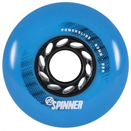 Колеса Powerslide Spinner 80 мм (88A) голубые