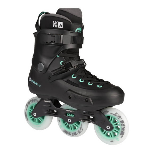 Роликовые коньки Powerslide Zoom Pro 100 Black Mint