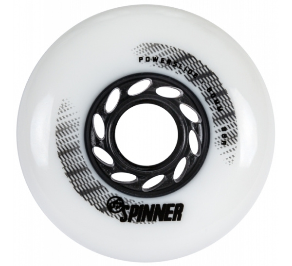 Колеса для роликов Powerslide Spinner 80 мм белые