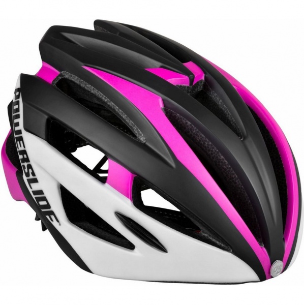 Шлем Powerslide Race Attack бело-розовый для детей