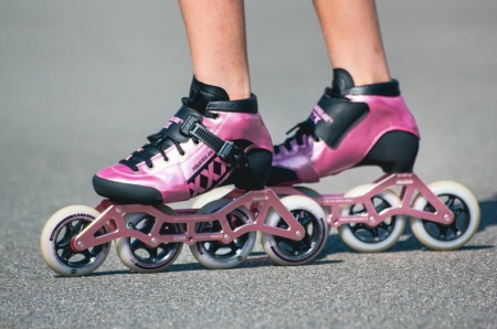 Детские роликовые коньки Powerslide XXX розовые раздвижные