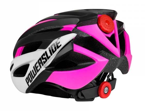 Шлем Powerslide Race Attack бело-розовый